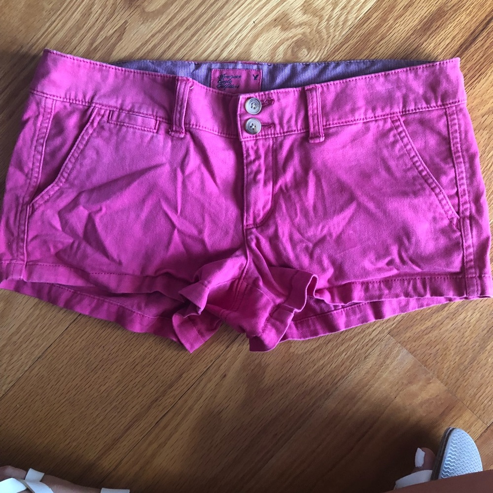 american eagle pink shorts